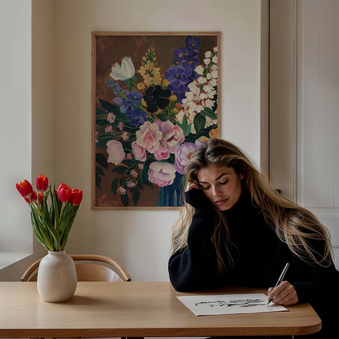 Kleurrijke Bloemenpracht Poster-WallArtistic