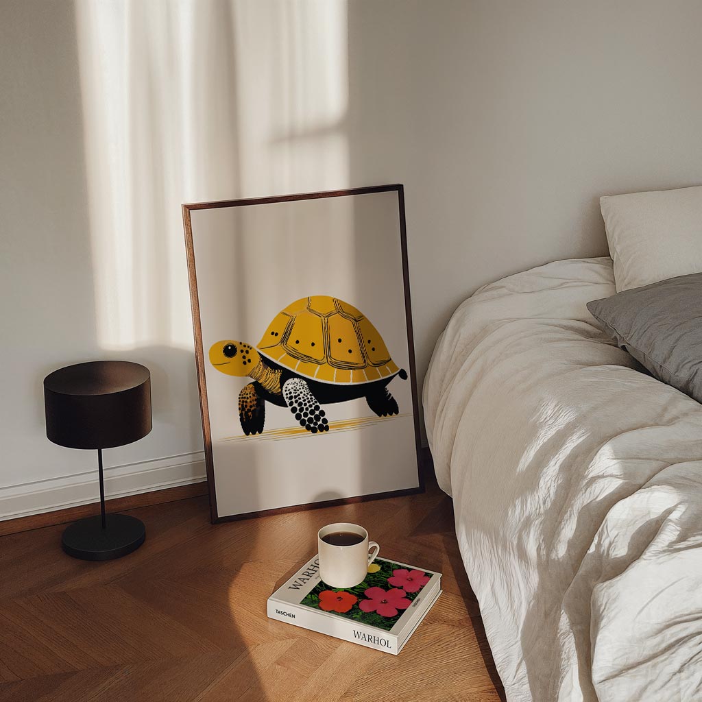 Schattige Schildpad Illustratie Poster