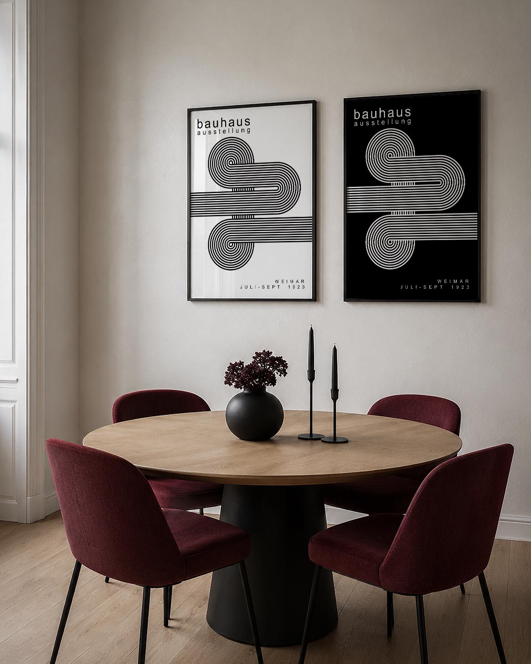 Lijnen en cirkelpatronen Posterset
