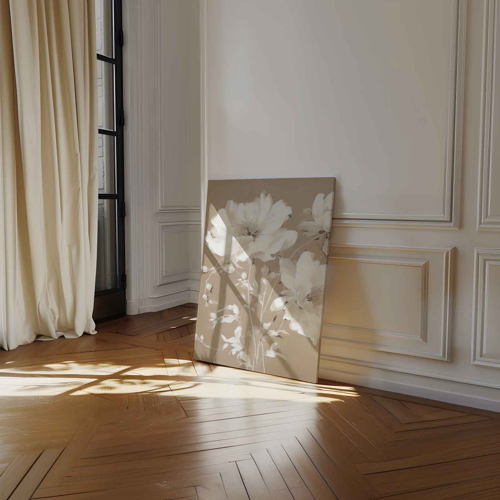 Zachte Bloemenpracht Kunstwerk-canvas-dibond-plexiglas-wanddecoratie-WallArtistic