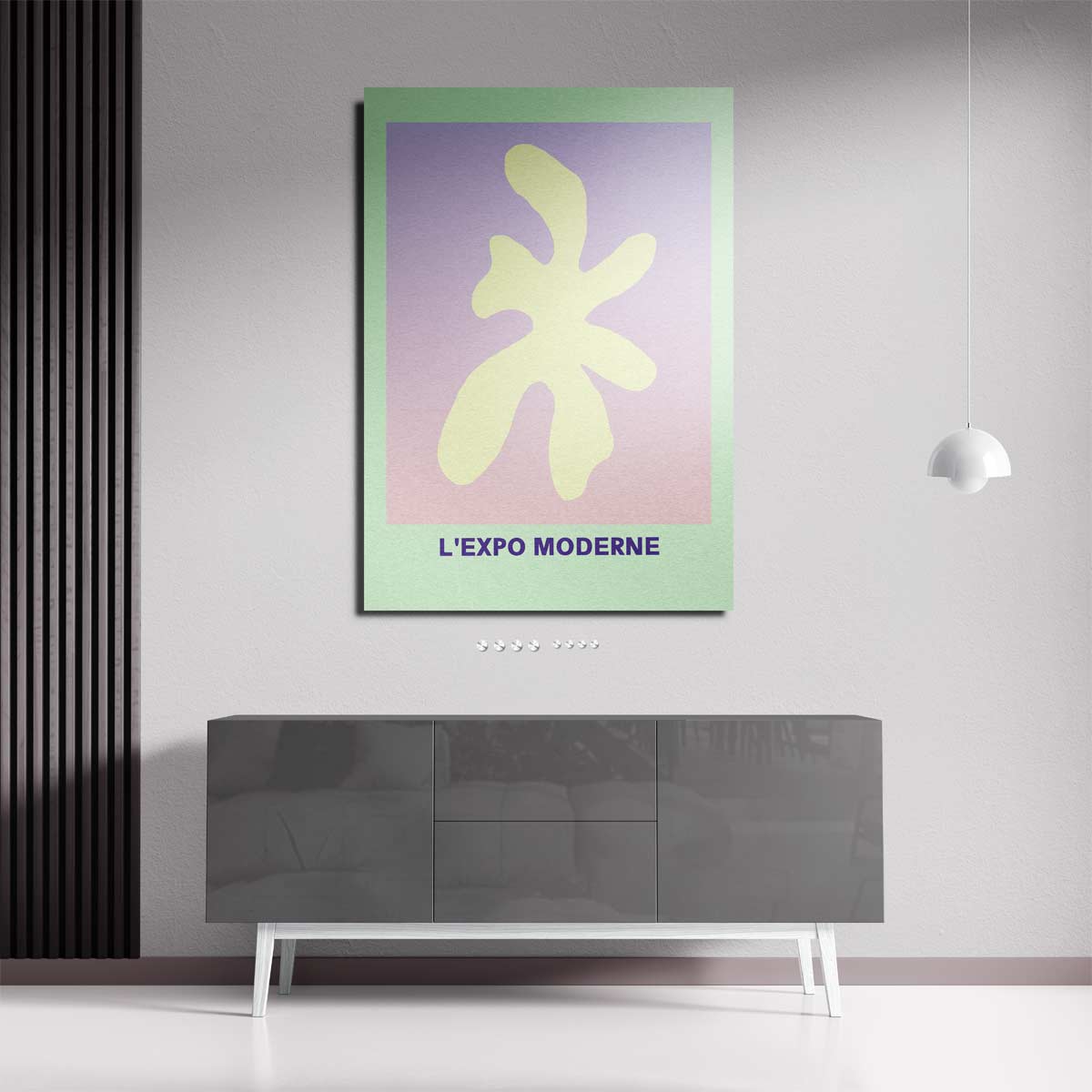 Abstracte Vormen in Pastel Kunstwerk-canvas-dibond-plexiglas-wanddecoratie-WallArtistic