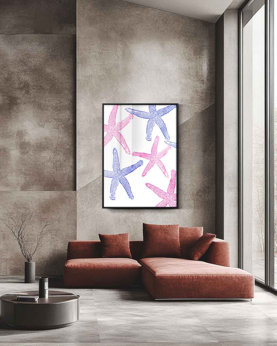 Zeesterrenfeest Kunstwerk-canvas-dibond-plexiglas-wanddecoratie-WallArtistic