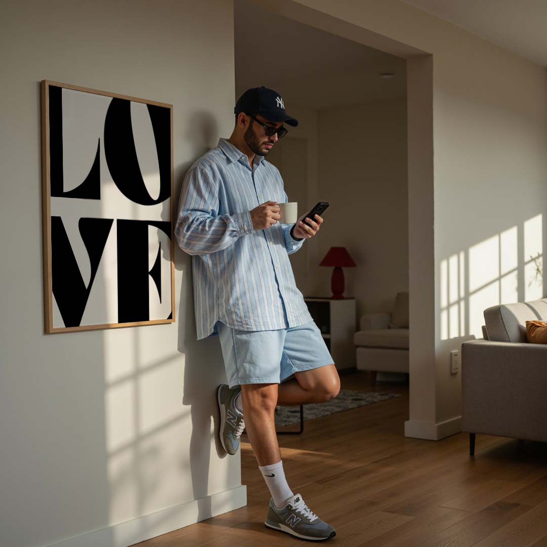 Stijlvolle Typografie LOVE Poster-WallArtistic