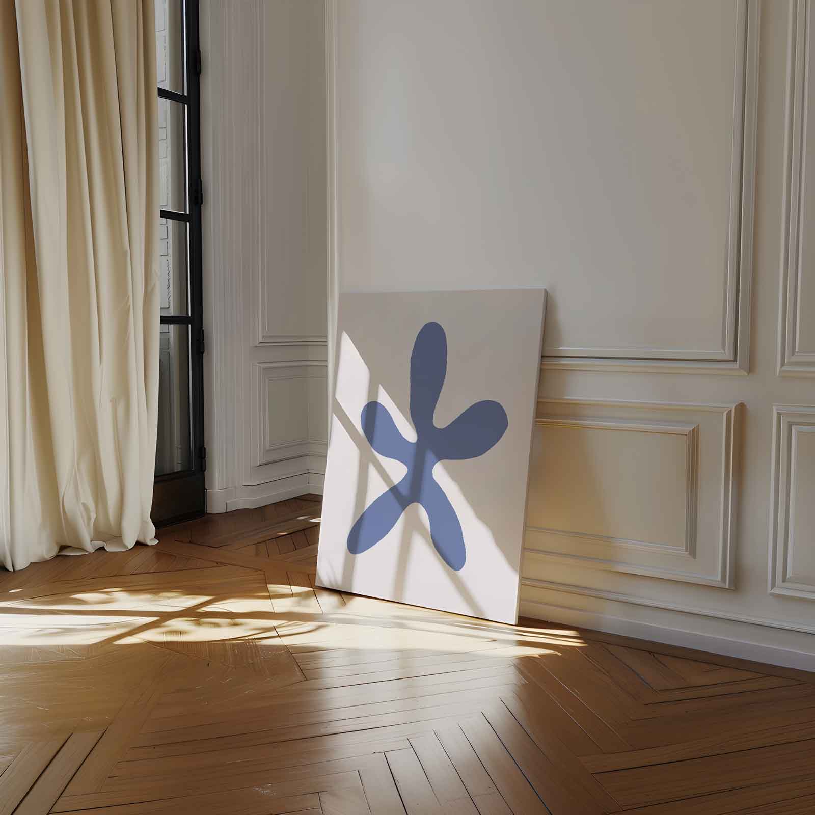 Abstracte Bloemexpressie Kunstwerk-canvas-dibond-plexiglas-wanddecoratie-WallArtistic