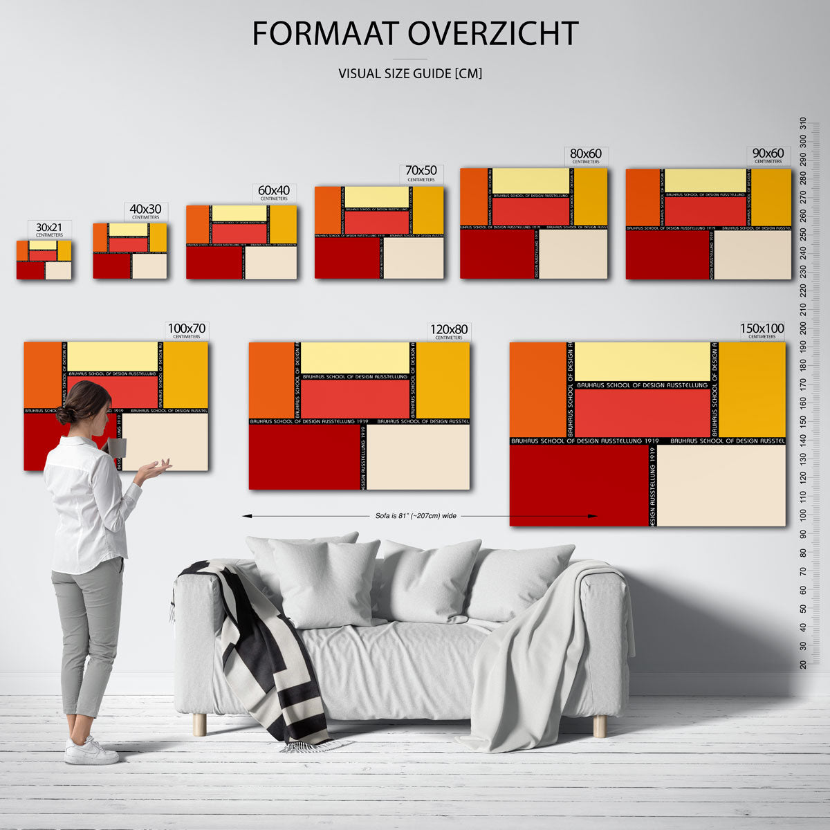 Vlakverdeling en kleur Poster