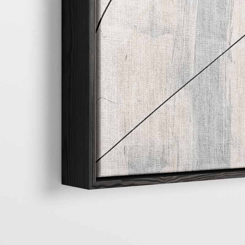 Abstracte Harmonie in Zwart en Wit Kunstwerk-canvas-dibond-plexiglas-wanddecoratie-WallArtistic
