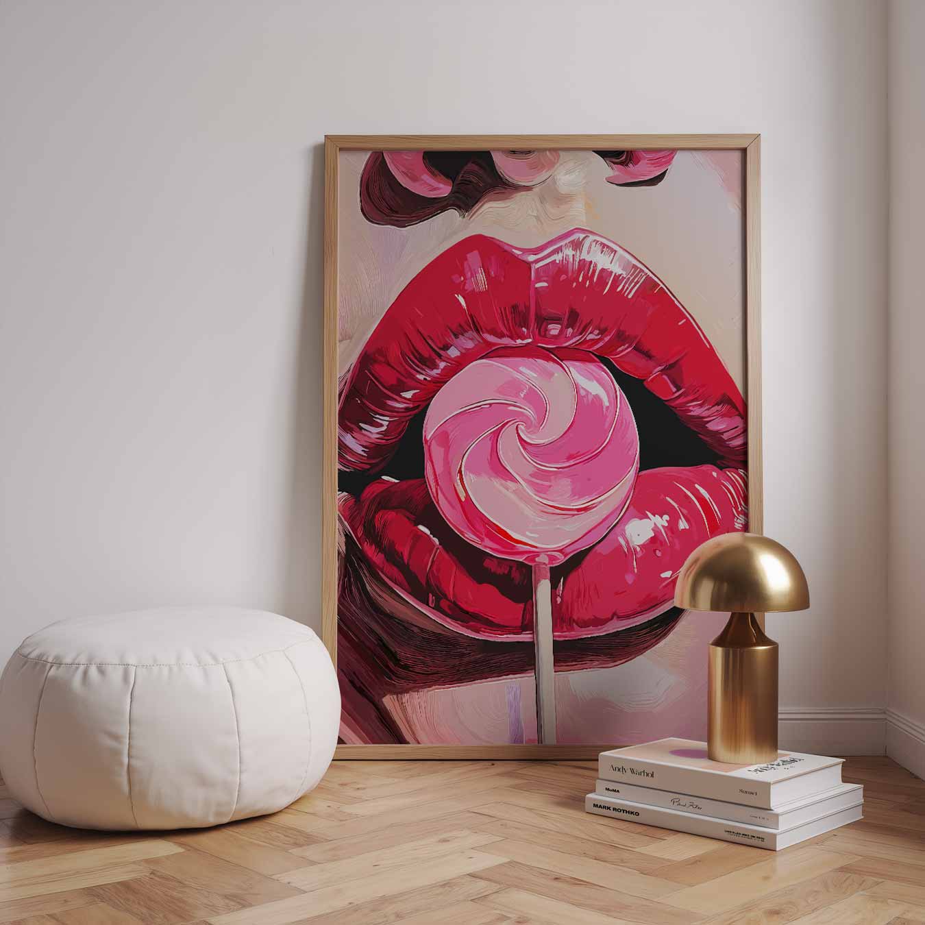 Pop Art Lolly Lips Poster