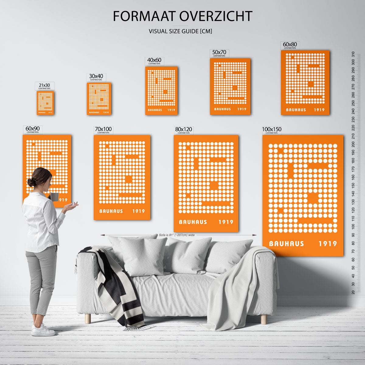 Cirkelpatroon en kleur Poster