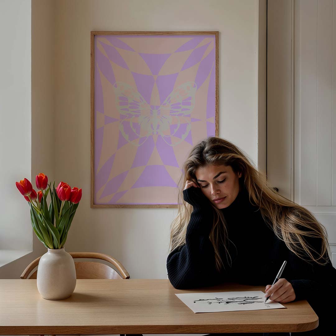 Vlinders Dromen Poster-WallArtistic