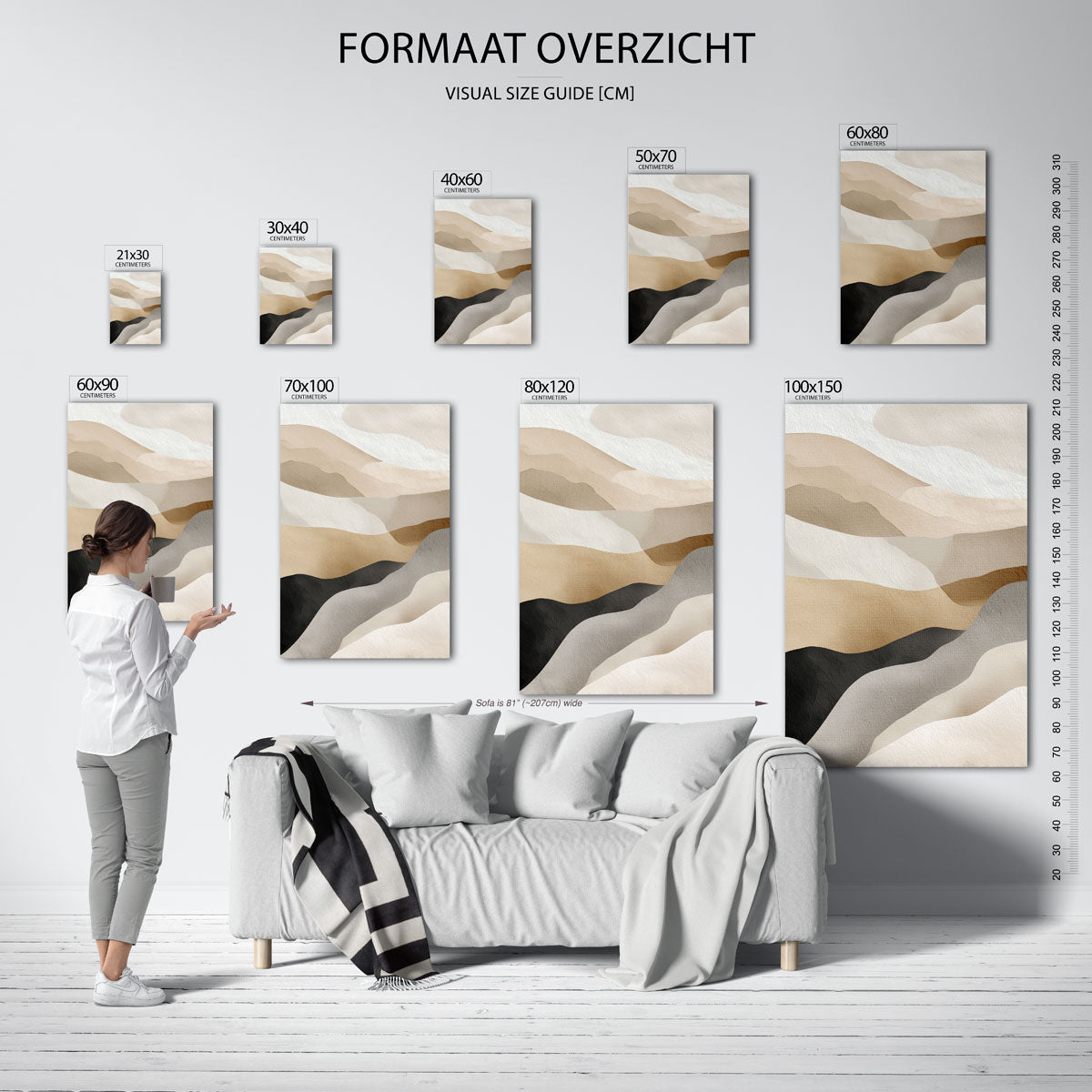 Golvende vormen Poster