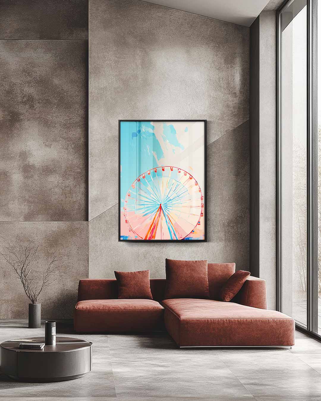 Draaimolen Droom Kunstwerk-canvas-dibond-plexiglas-wanddecoratie-WallArtistic