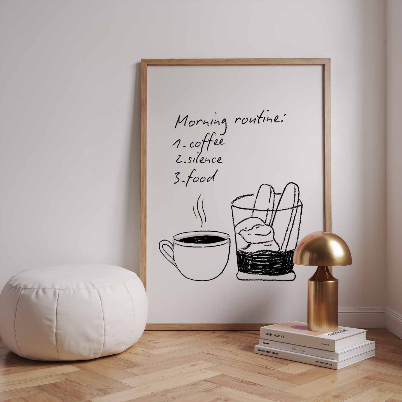 Morning Routine Poster-WallArtistic