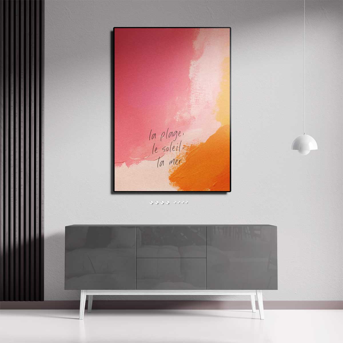 Kleurrijke Stranddroom Kunstwerk-canvas-dibond-plexiglas-wanddecoratie-WallArtistic