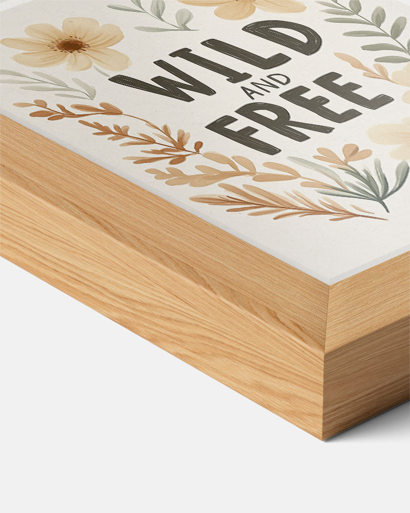 Wild and Free Bloemenposter-WallArtistic