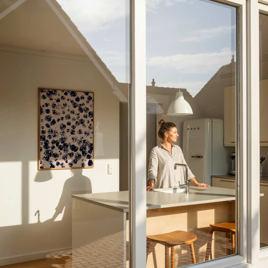 Abstracte Bloemenpracht Poster-WallArtistic