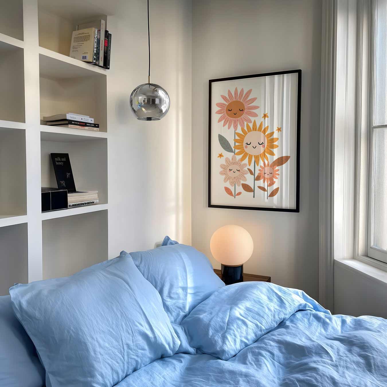 Schattige Bloemenfamilie Poster-WallArtistic