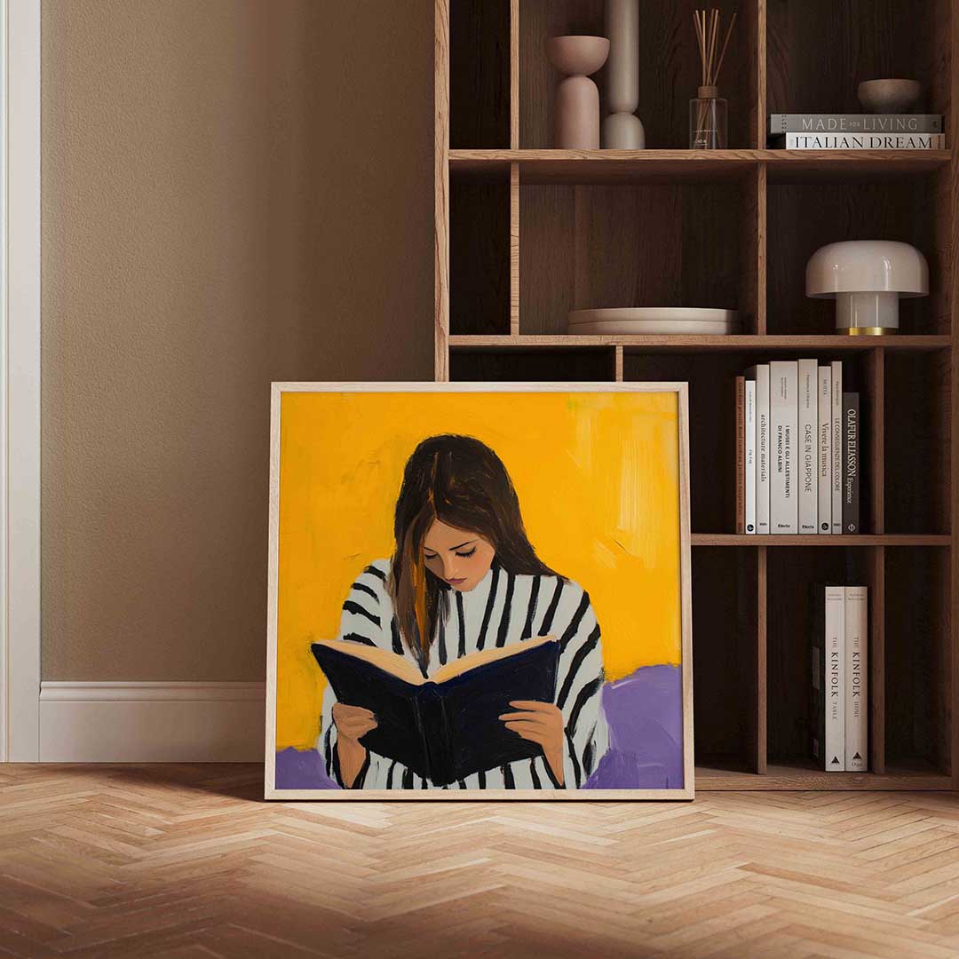 Lezende vrouw Poster