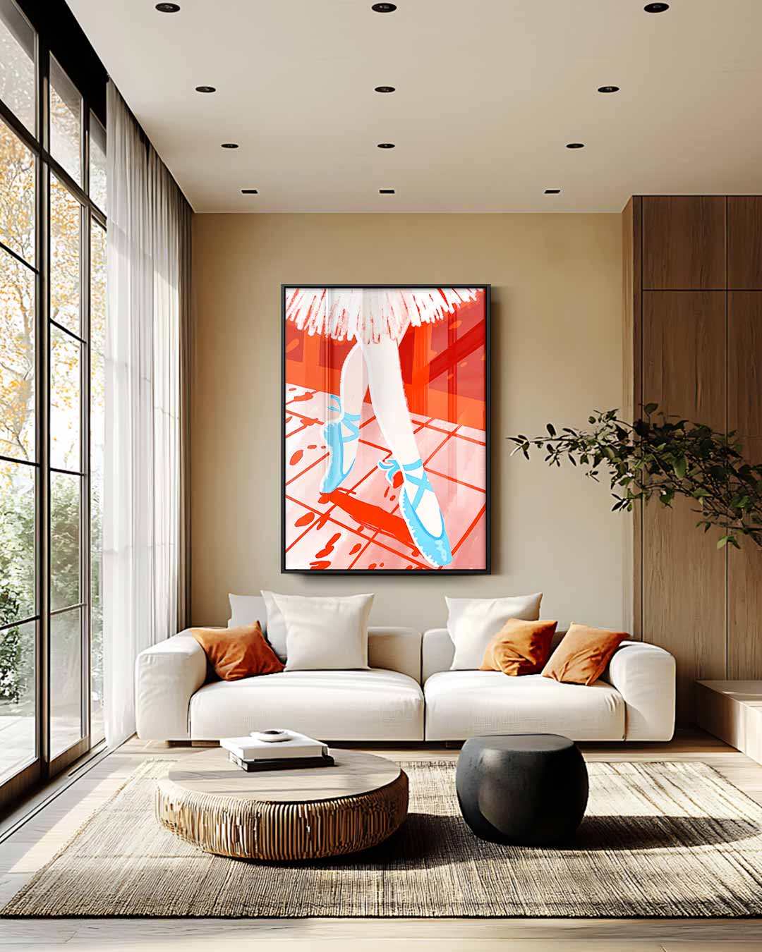Dans van Kleur Kunstwerk-canvas-dibond-plexiglas-wanddecoratie-WallArtistic