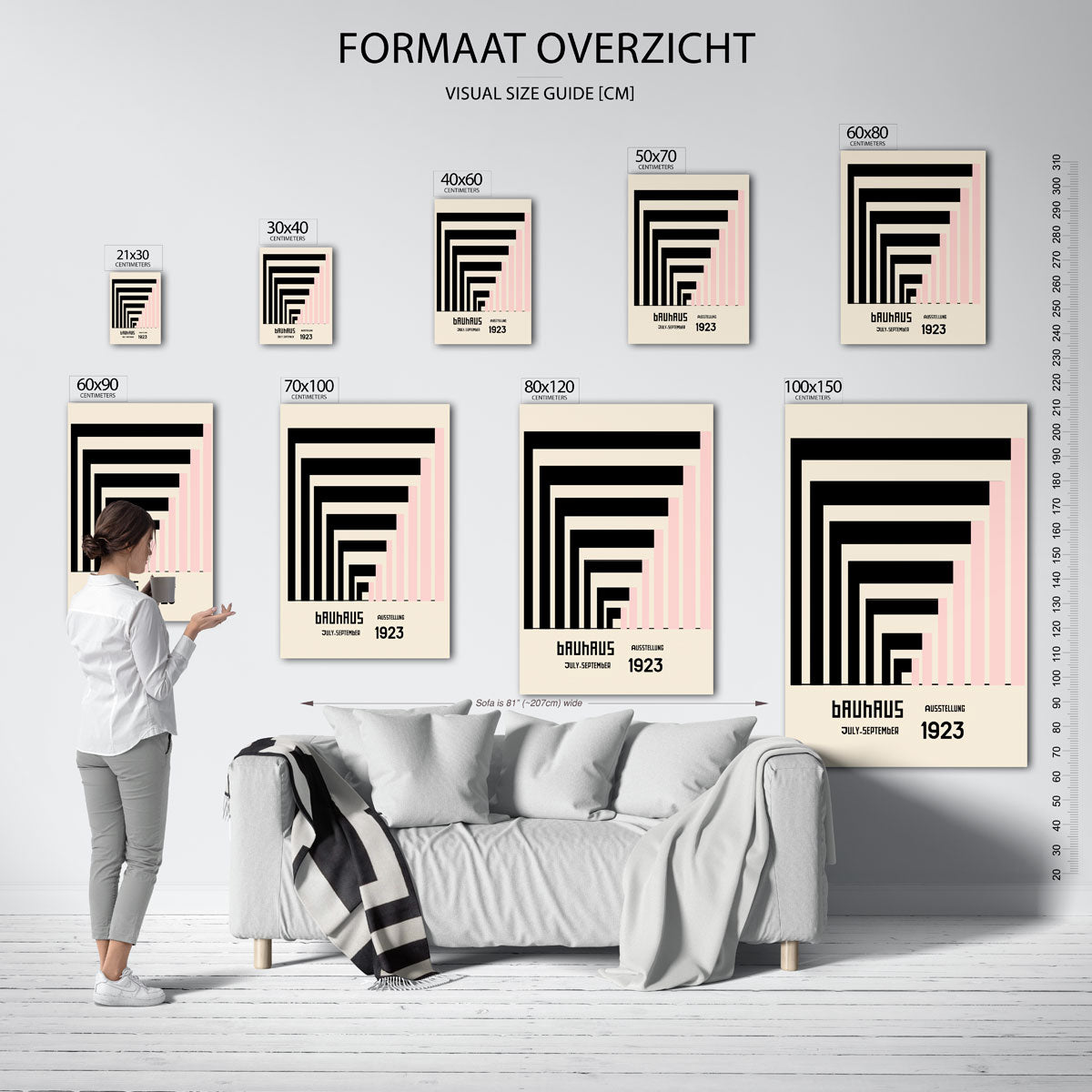 Lijnen en vlakkenspel Poster