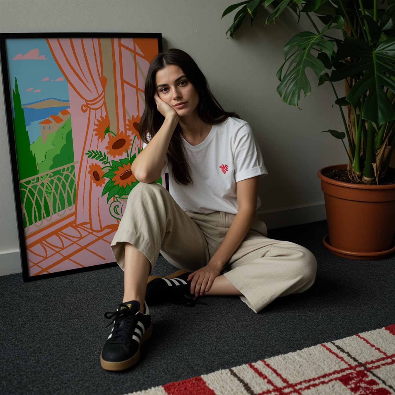 Zonnige Droomlandschap Poster-WallArtistic