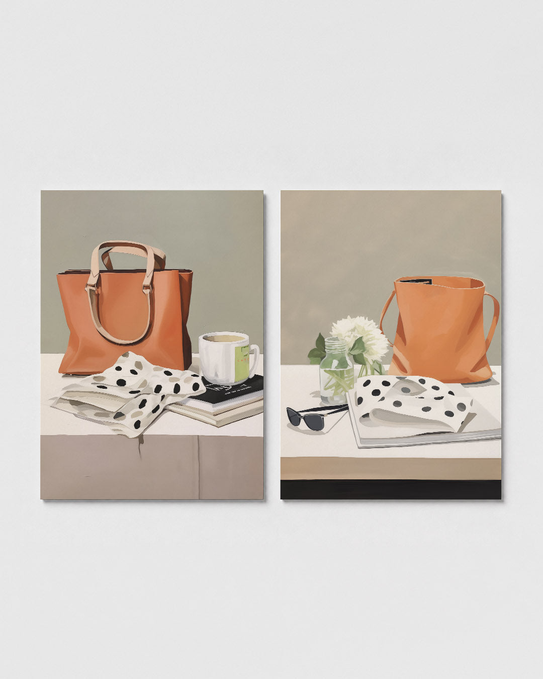 Stilleven met tas Posterset