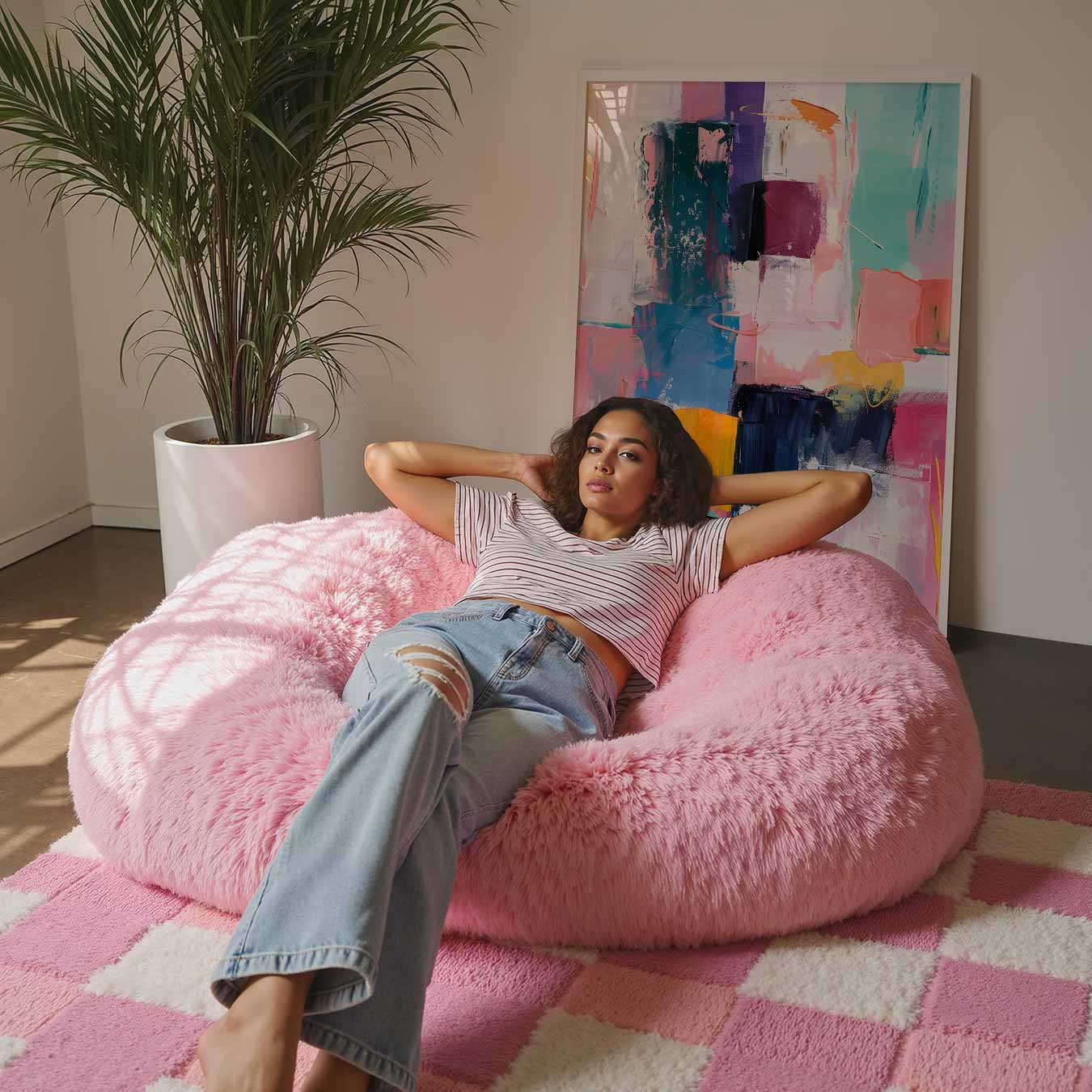 Abstracte Kleurenexplosie Poster-WallArtistic