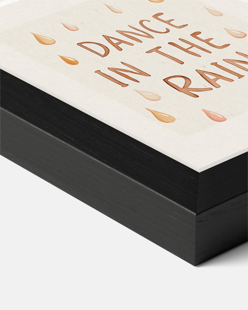 Inspirerende Regen Dans Poster