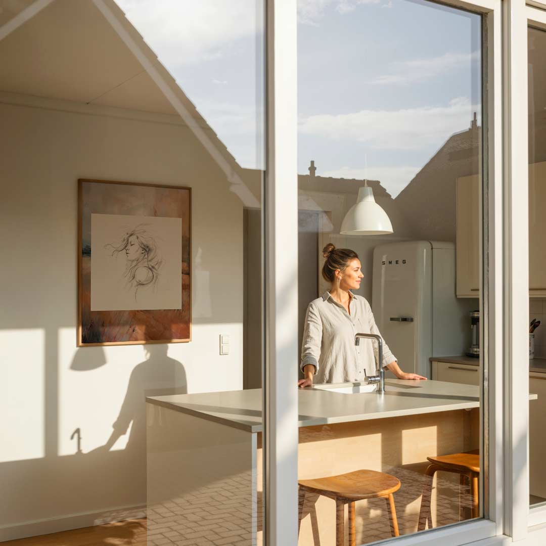 Dromerige Portretkunst Poster-WallArtistic