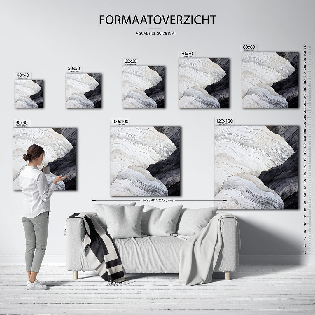 Organische lijnen Kunstwerk