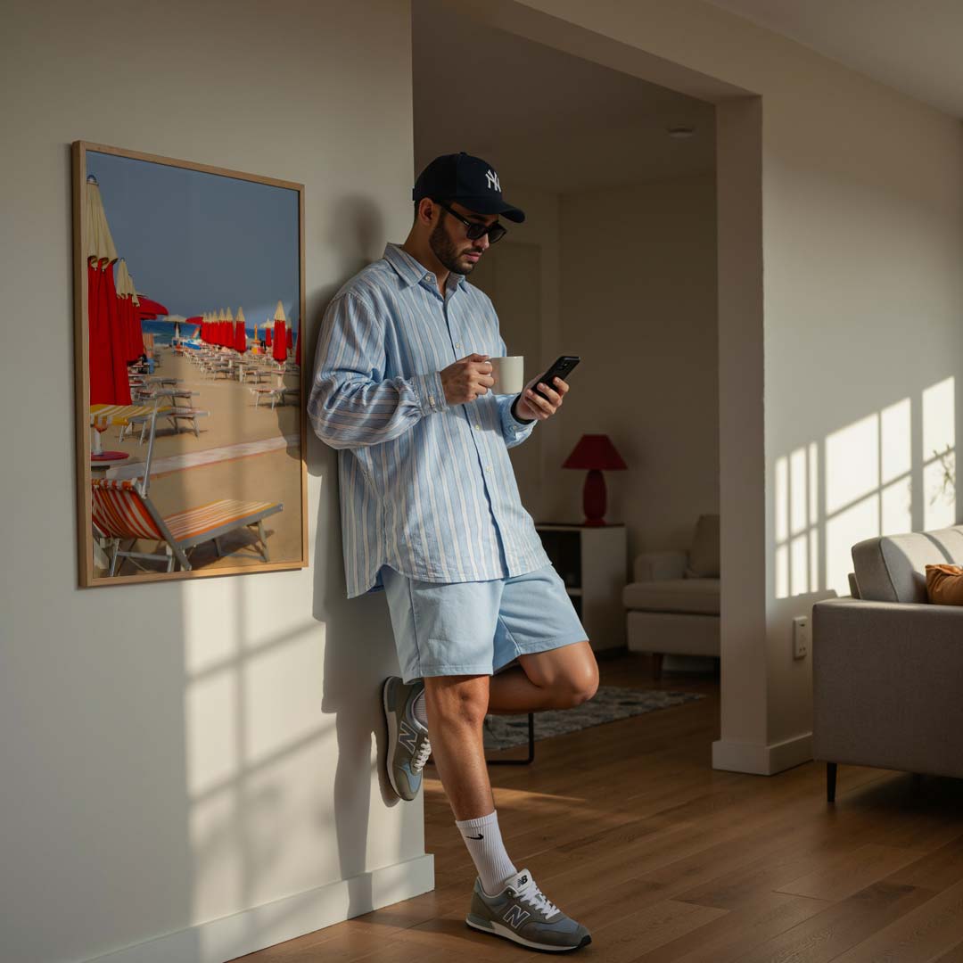 Zonnige Dag op het Strand Poster-WallArtistic