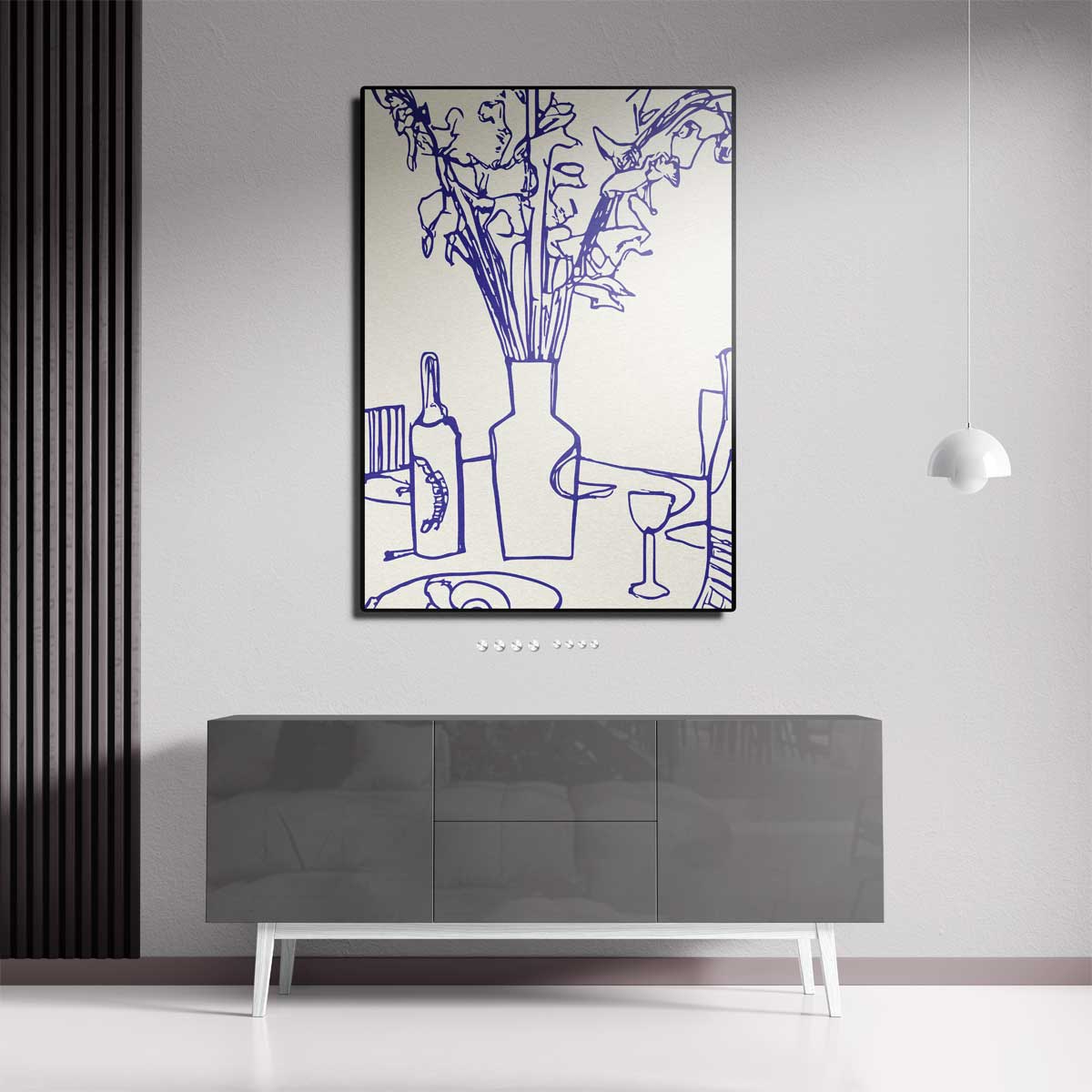 Lijnen van Leven Kunstwerk-canvas-dibond-plexiglas-wanddecoratie-WallArtistic