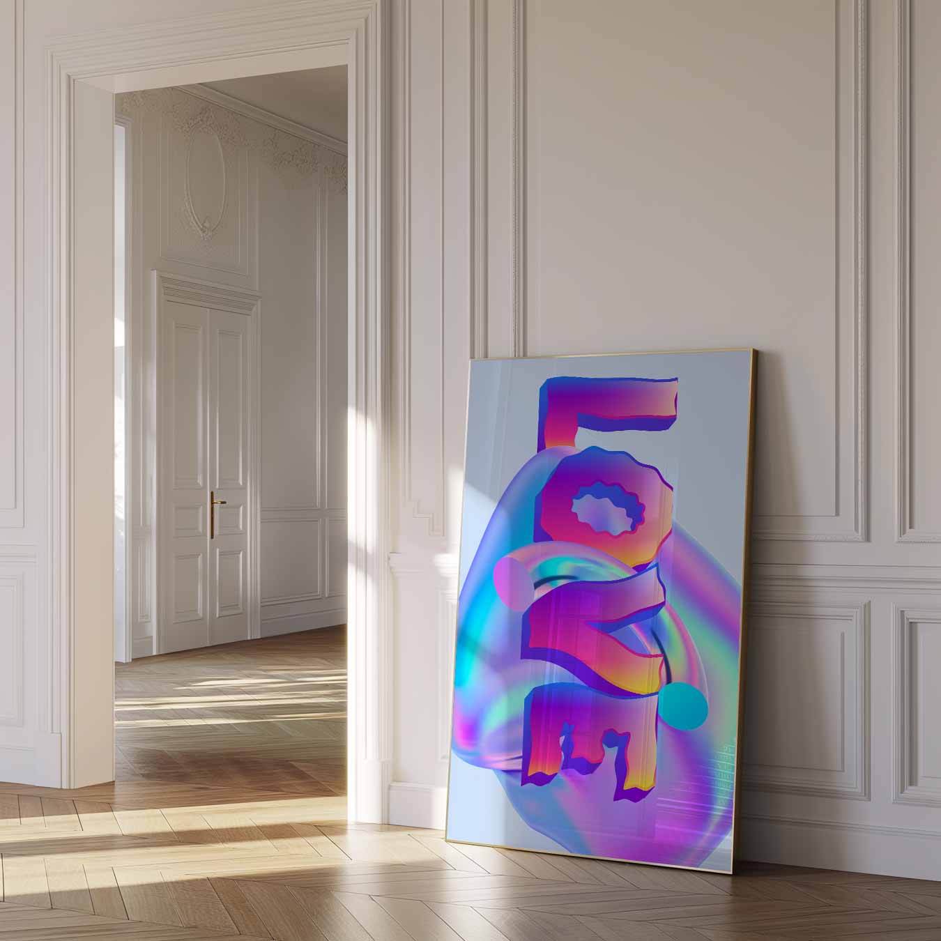 Kleurvolle Abstractie Poster