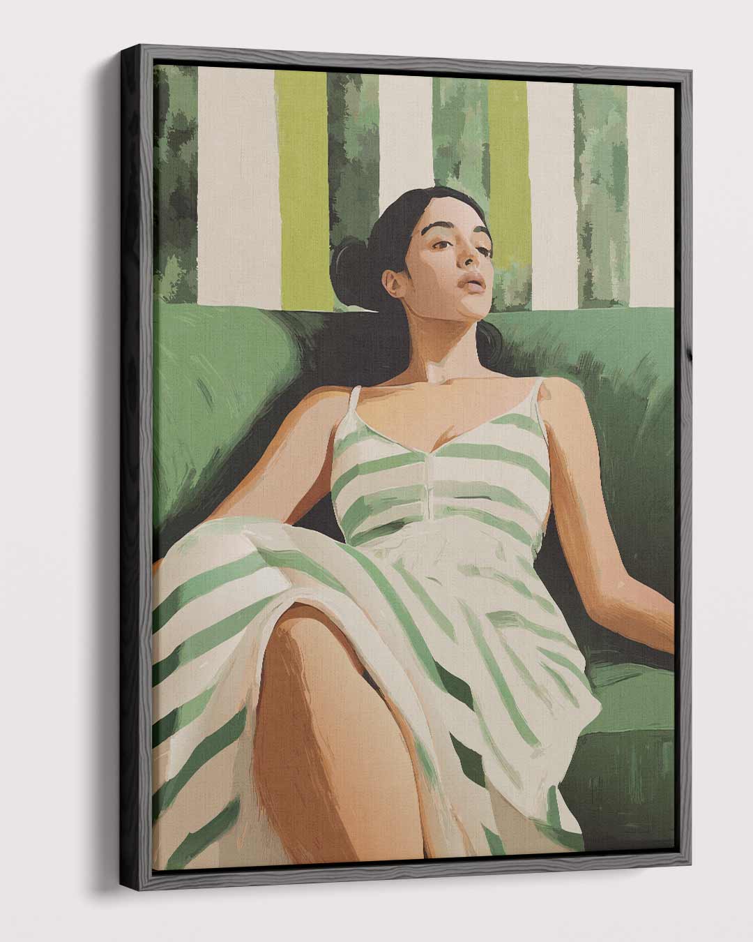 Rust in Strepen Kunstwerk-canvas-dibond-plexiglas-wanddecoratie-WallArtistic