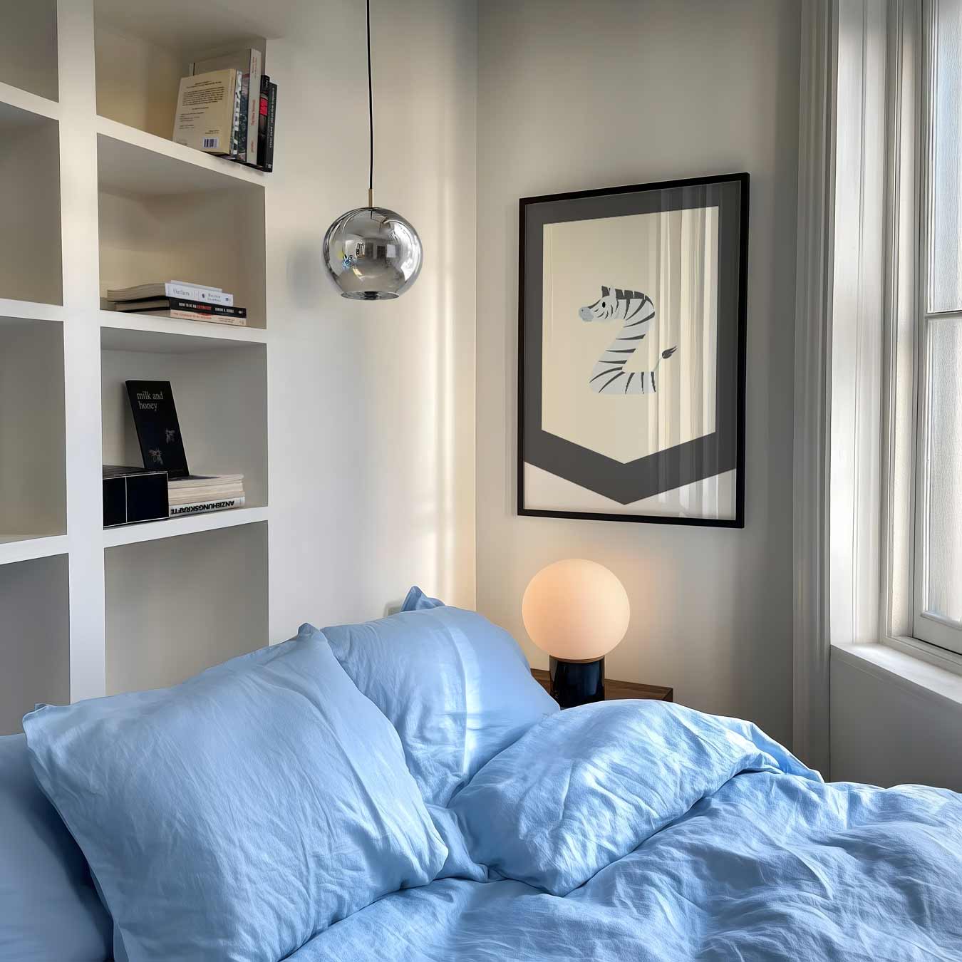 Speelse Zebra Alfabet Poster