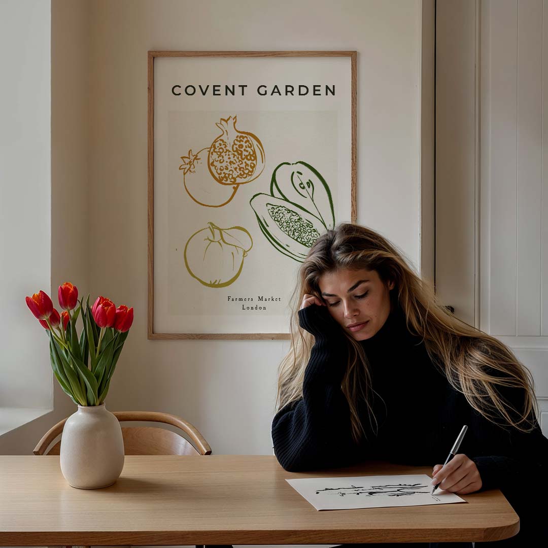 Covent Garden Farmers Market Poster-WallArtistic