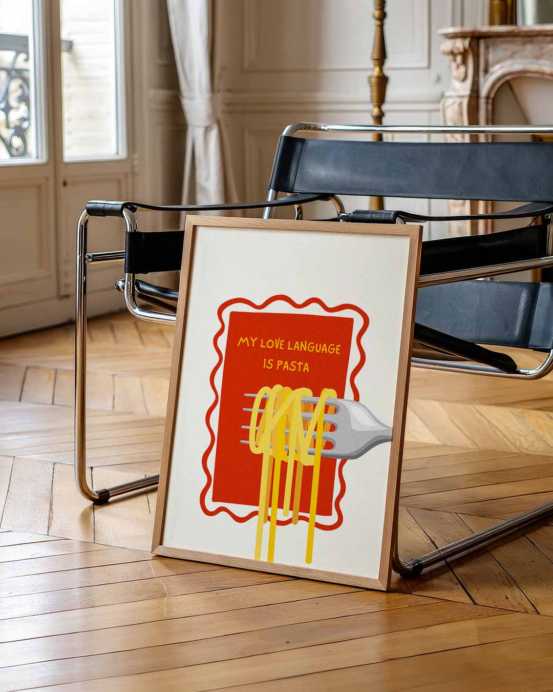 Pasta Liefde Taalposter