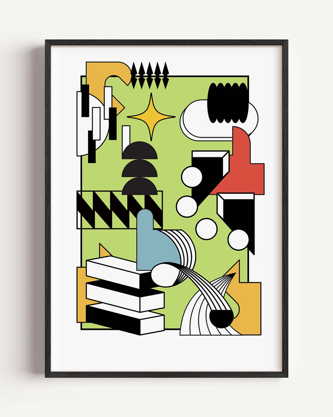 Abstracte Vormen Poster-WallArtistic