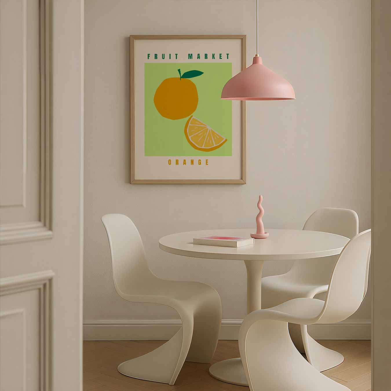 Zonnige Fruitmarkt Poster
