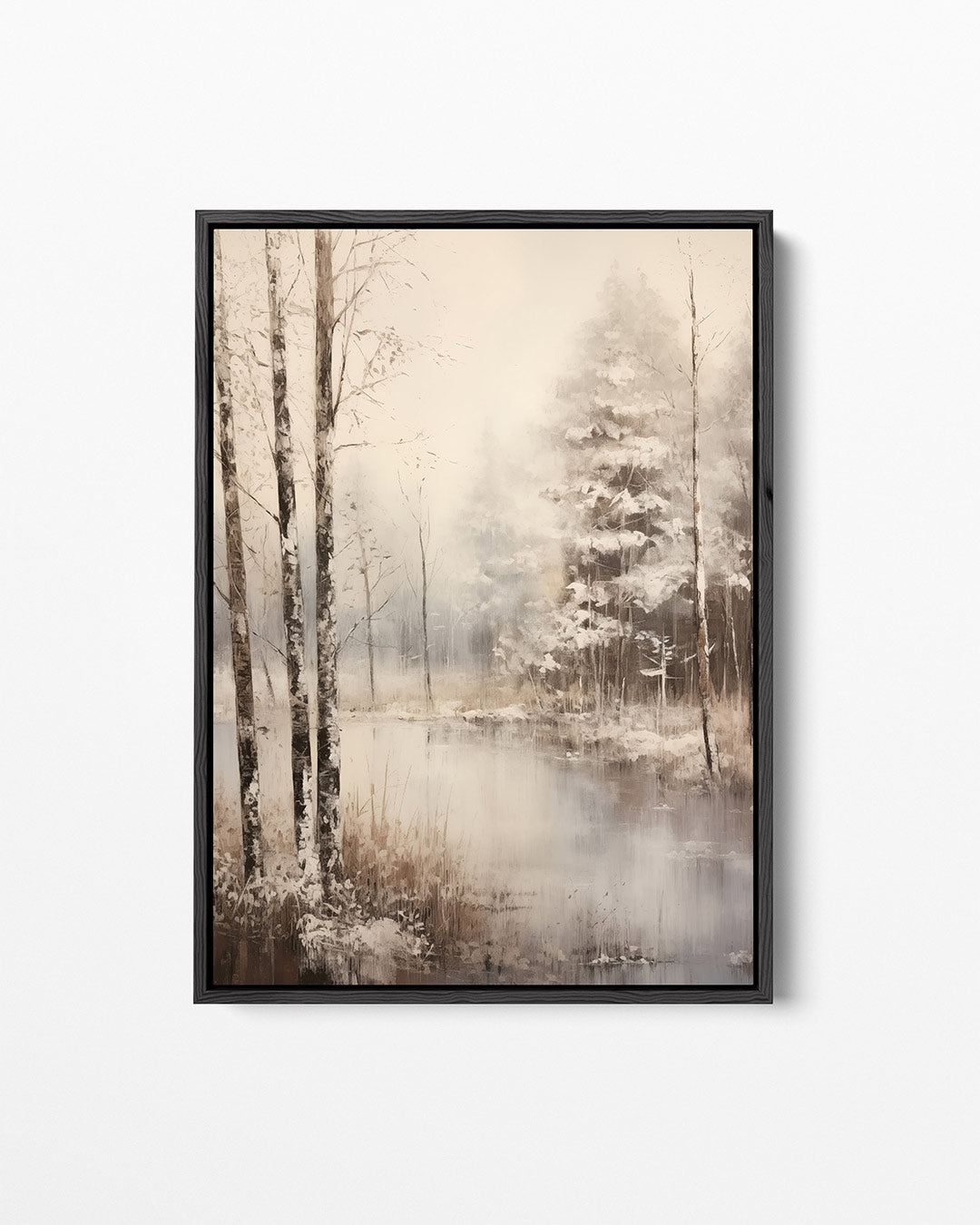 Rustig boslandschap Kunstwerk