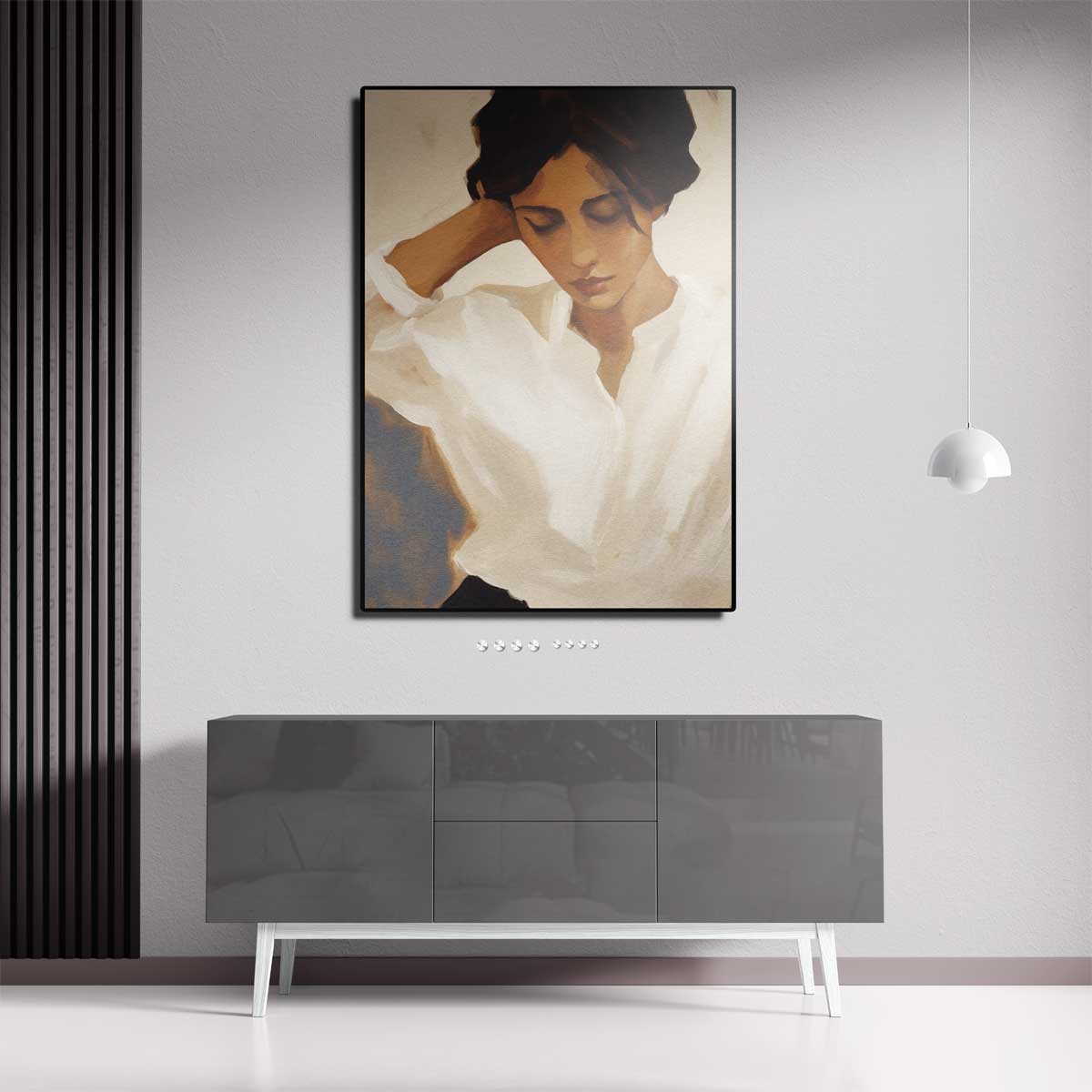 Vredige Overpeinzing Kunstwerk-canvas-dibond-plexiglas-wanddecoratie-WallArtistic