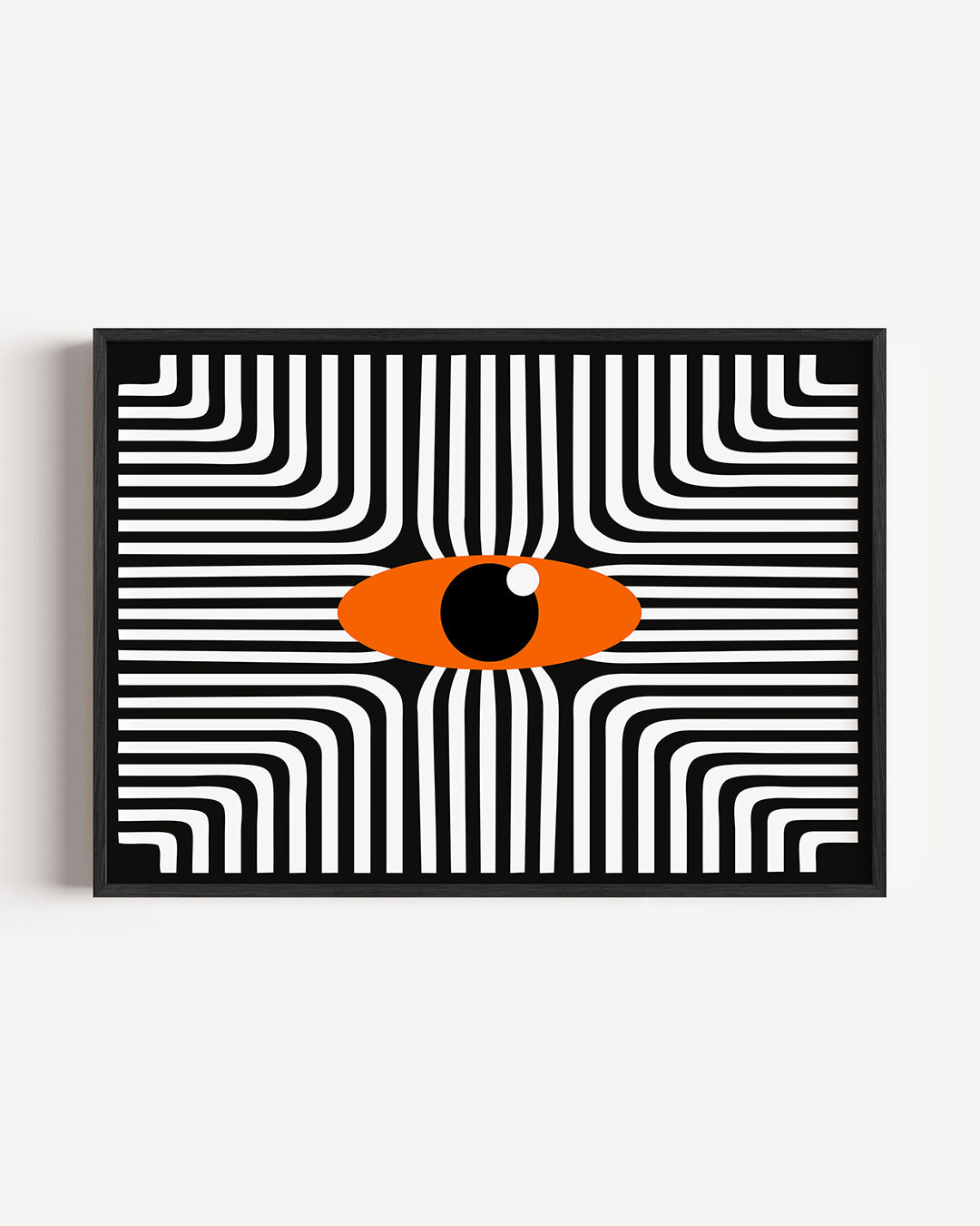Lijnen en oog Poster