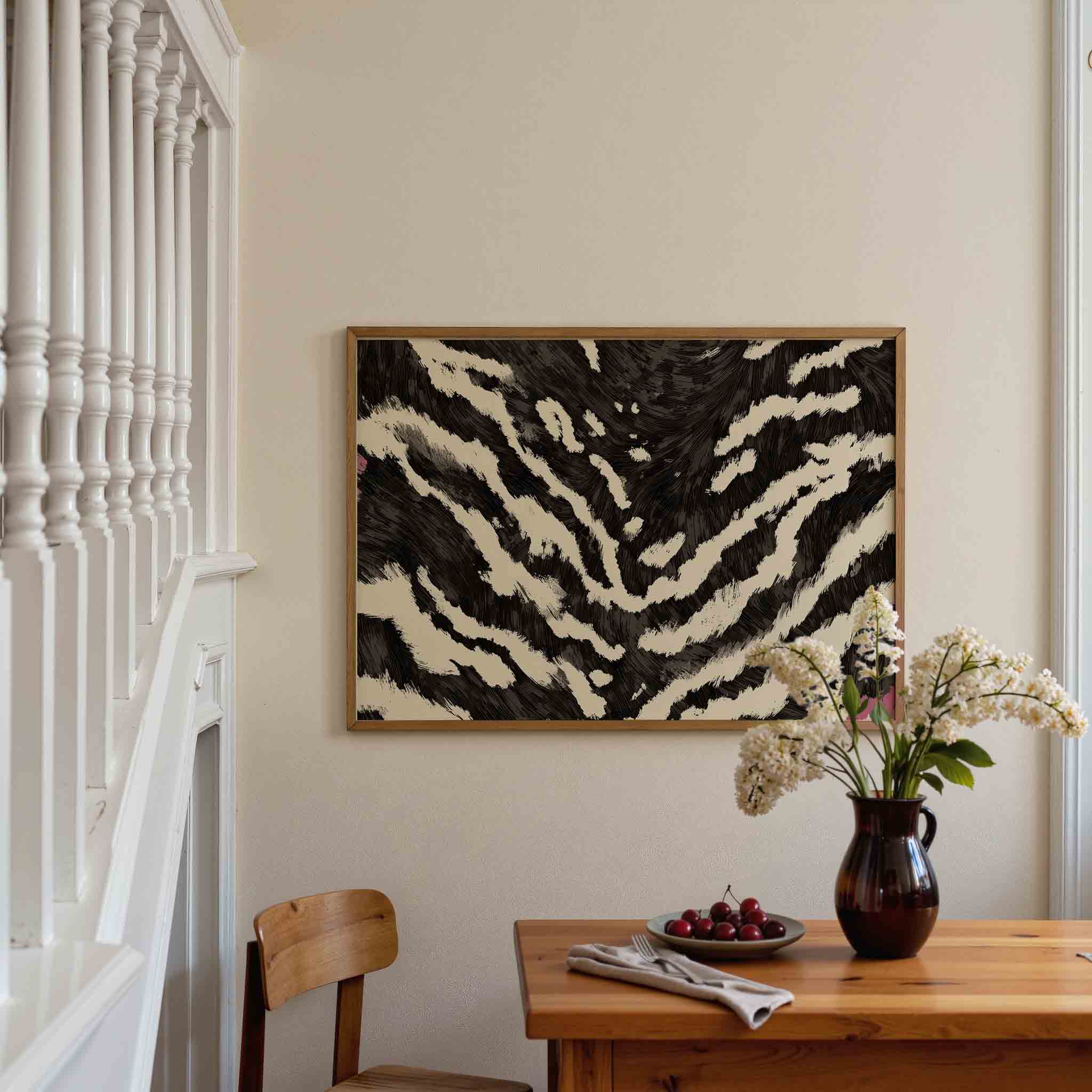 Abstracte strepen Poster