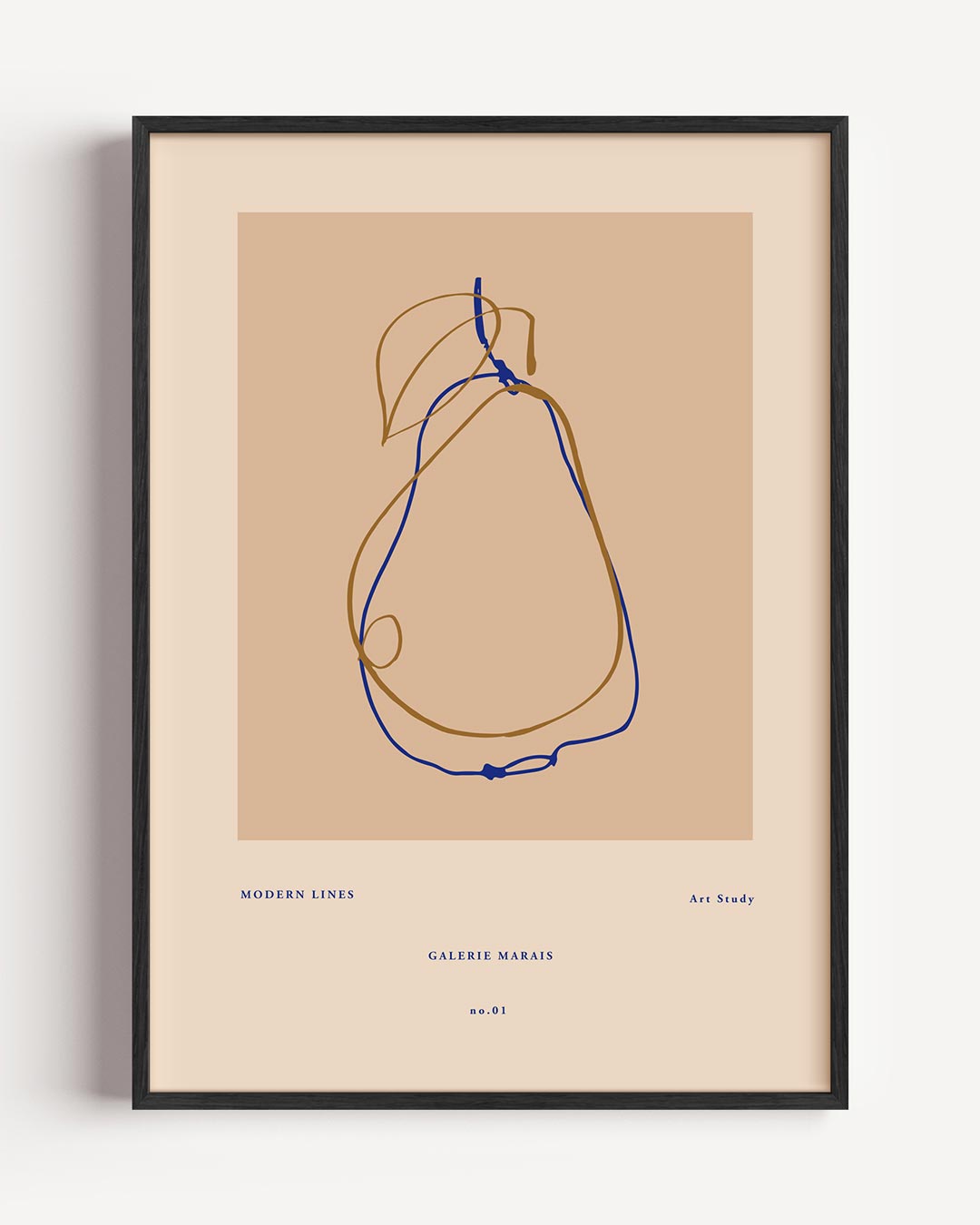 Moderne Lijnen Kunstposter-WallArtistic