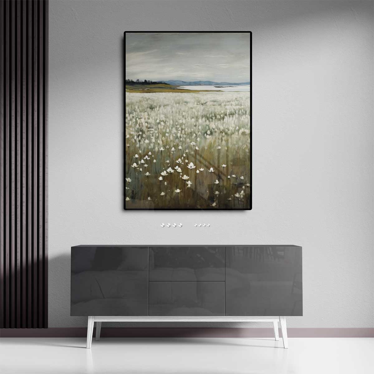 Bloemenzee bij de Zee Kunstwerk-canvas-dibond-plexiglas-wanddecoratie-WallArtistic