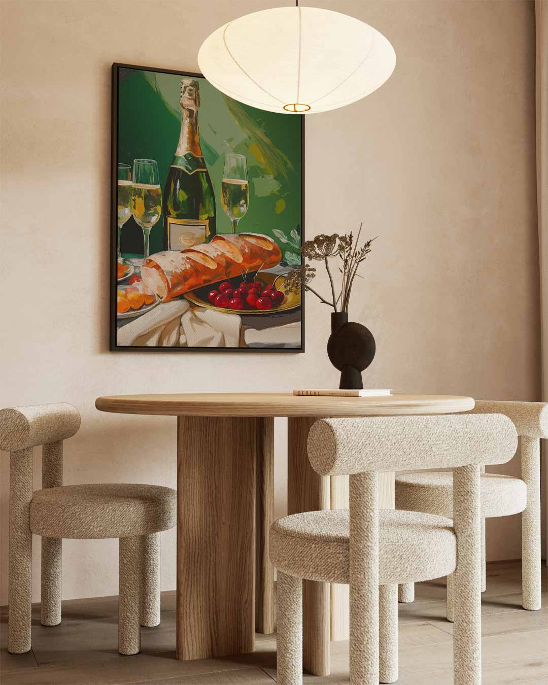 Champagne Still Life Kunstwerk-canvas-dibond-plexiglas-wanddecoratie-WallArtistic