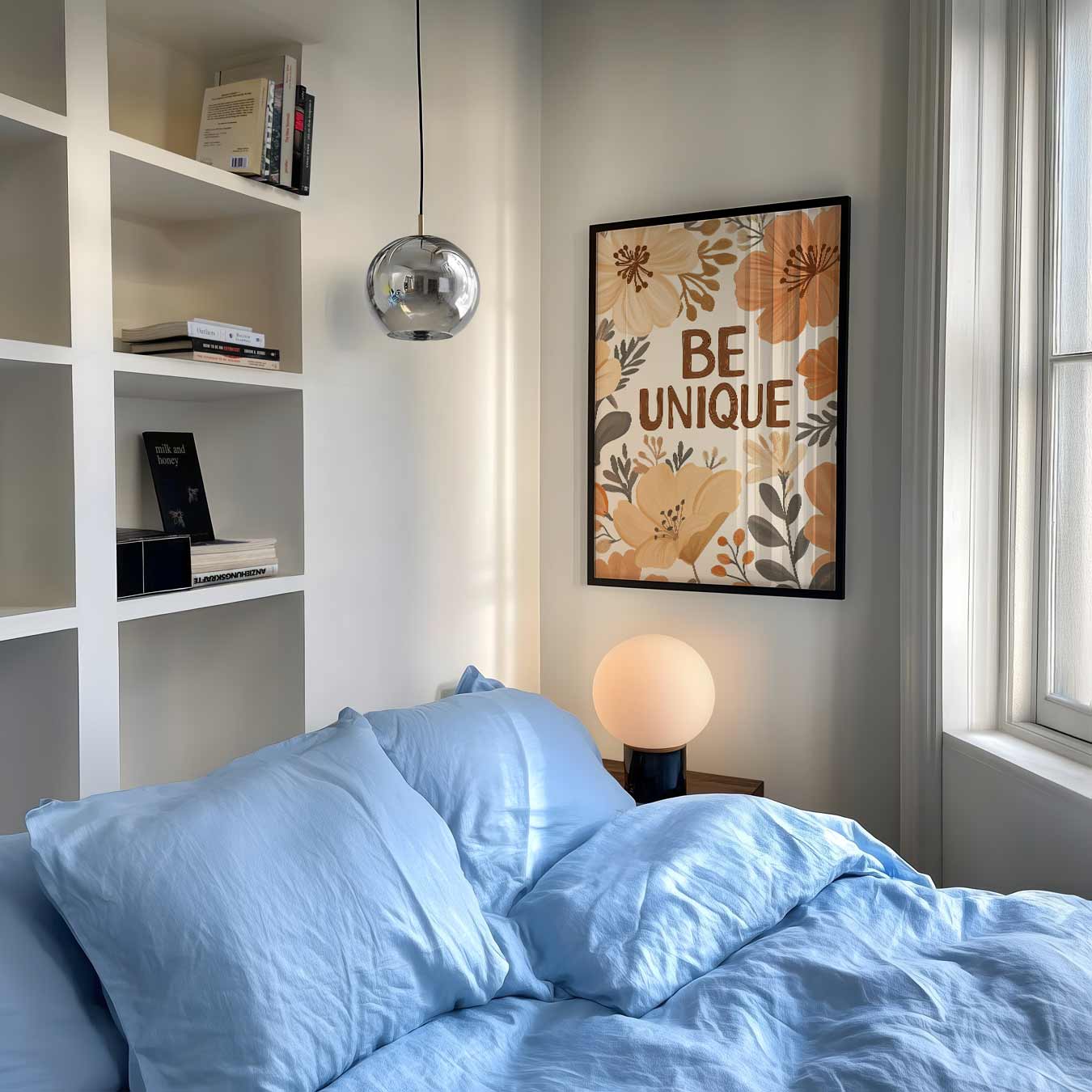 Bloemige Motivatieposter