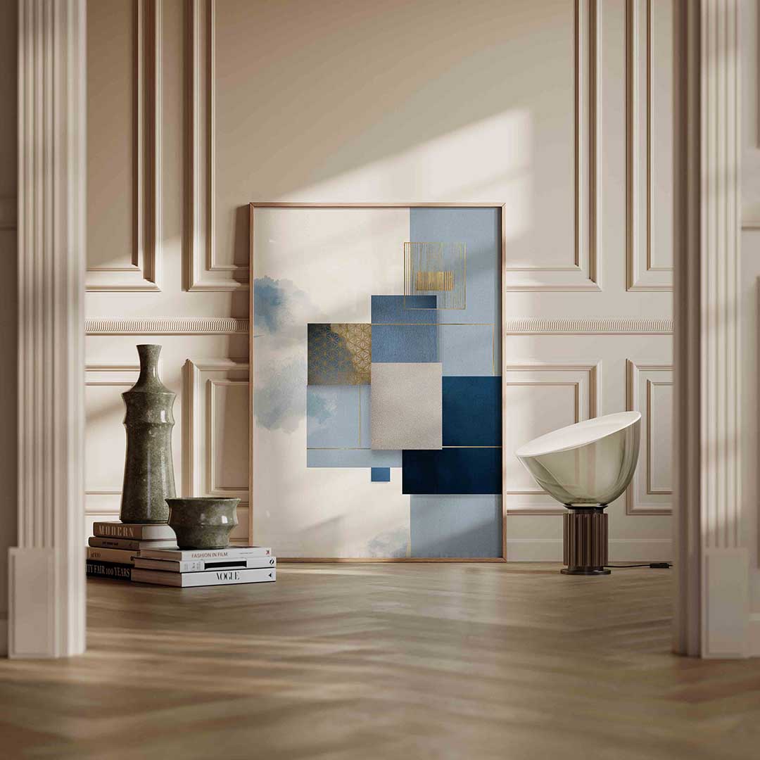 Abstracte geometrische vormen Poster