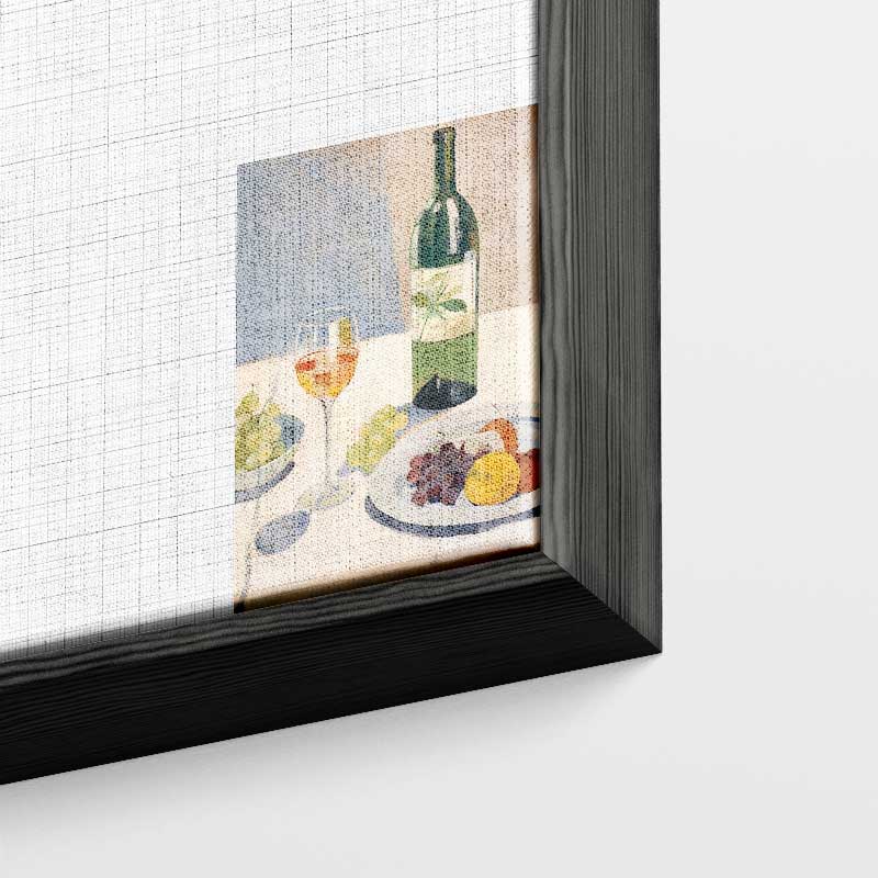 Stilleven met Wijn en Vruchten Kunstwerk-canvas-dibond-plexiglas-wanddecoratie-WallArtistic