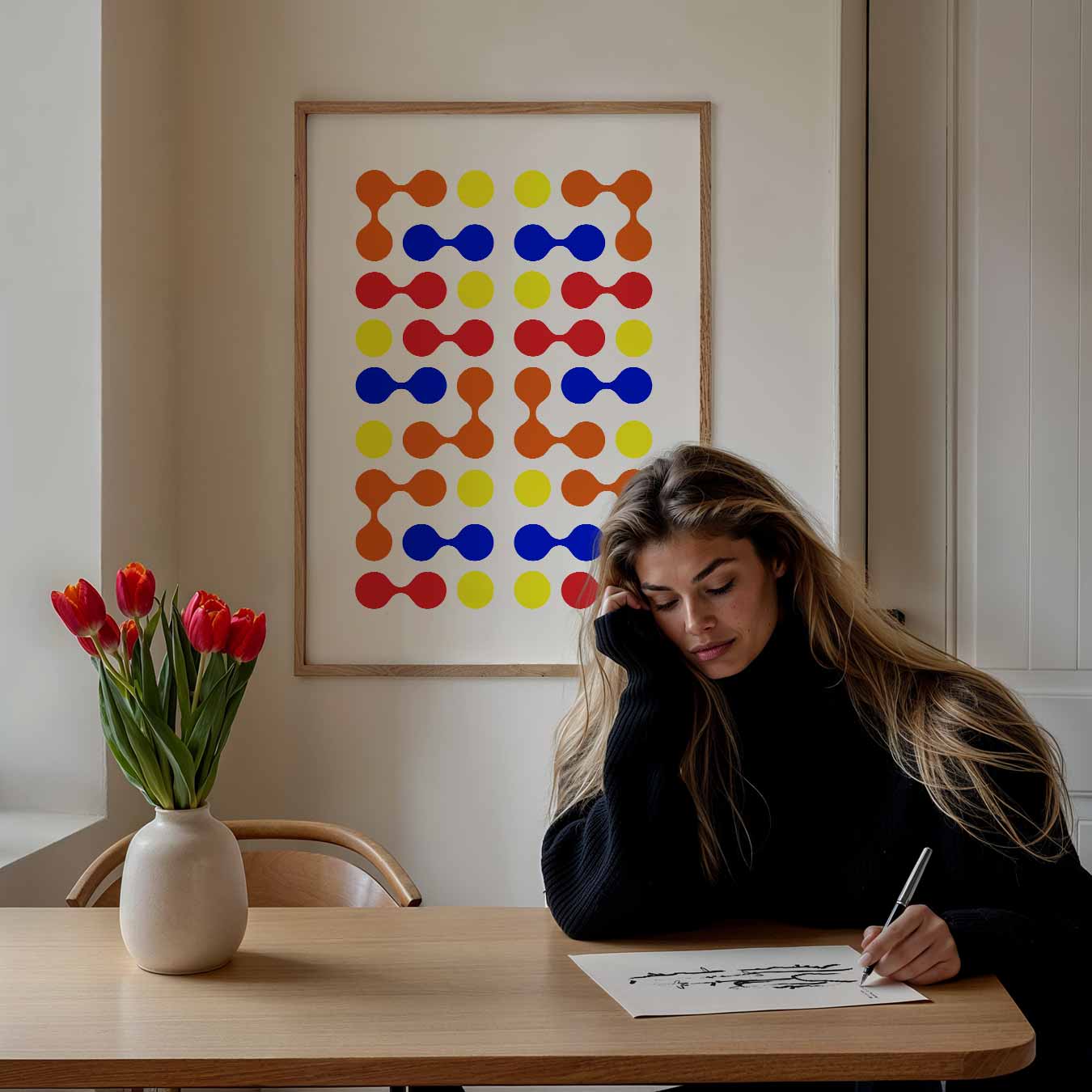 Kleurrijke Abstracte Vormposter