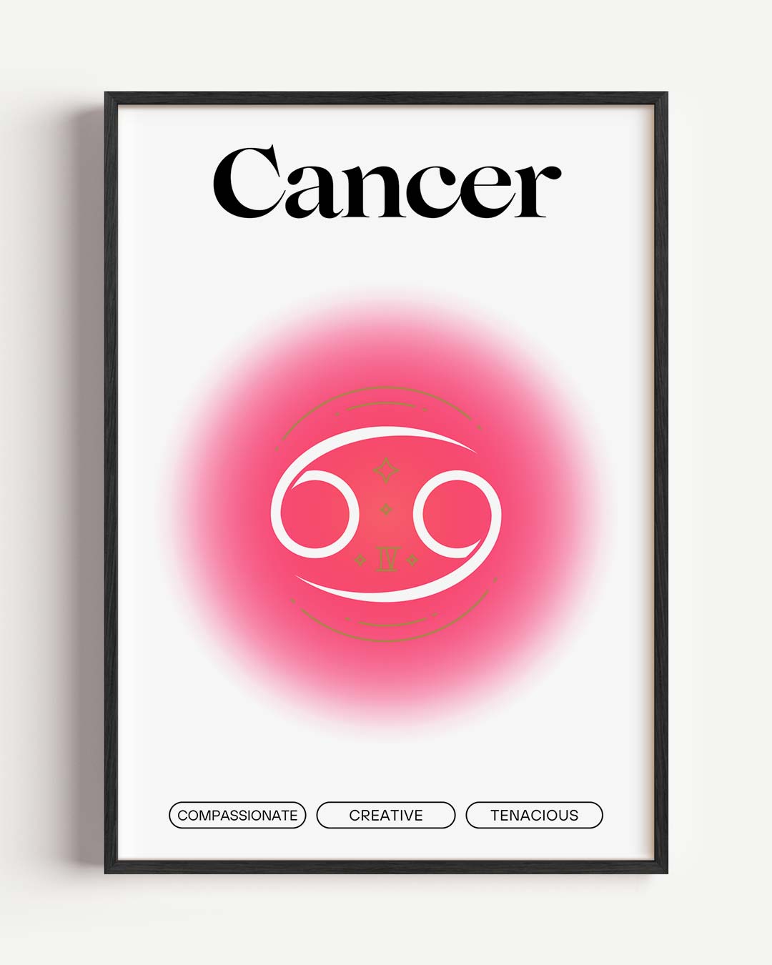 Inspirerende Kreeft Astrologieposter-WallArtistic